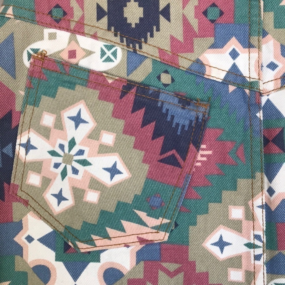 Vintage Niki-Lee California Southwestern Denim Maxi Skirt Size 7 USA - Picture 5 of 12